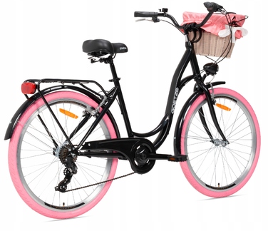Жіночий міський велосипед Goetze 26 LEKKI DAMKA SHIMANO з кошиком