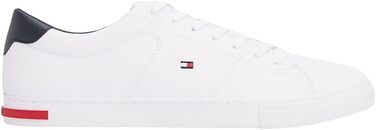 Чоловічі кеди Tommy Hilfiger Vulcanized Sneaker Essential білі, шкіряні деталі, розмір 42 EU