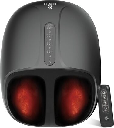 Масажер для ніг Shiatsu з підігрівом COMFIER - для діабету, п'яткової шпори, офісу. Розмір до 46.