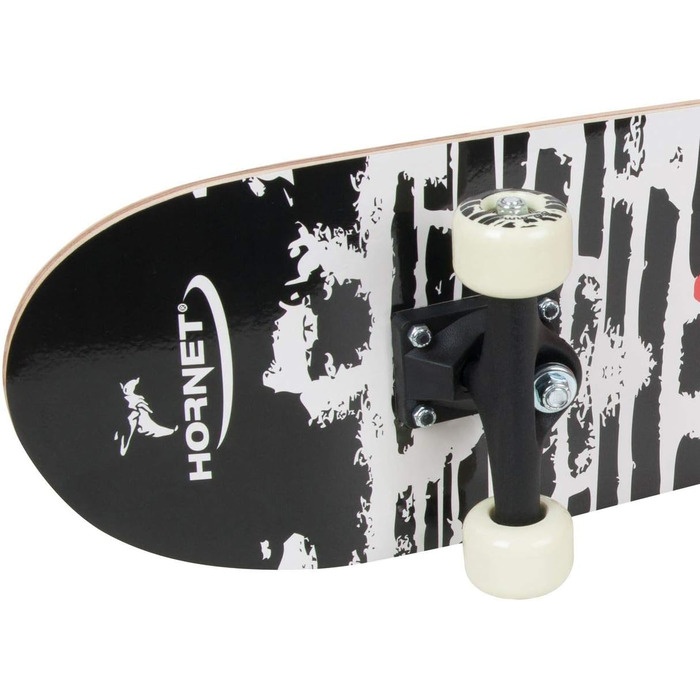 Скейтборд HUDORA Hornet ABEC 1, дизайн 4, чорний, 78,8x20,3 см
