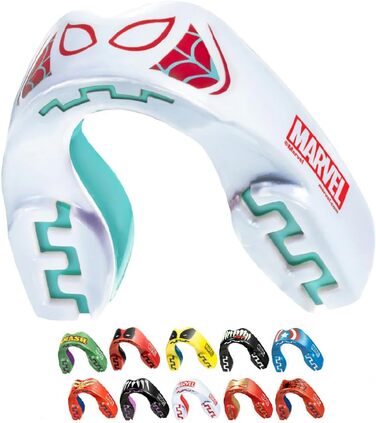 Захист для зубів Marvel Sport Spider-Gwen для дорослих та дітей, для контактних видів спорту (ругбі, ММА, бокс, джудо, хокей)