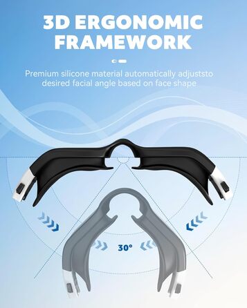 Окуляри для плавання, дорослі, поляризовані. Підходять для жінок та чоловіків. Без витоку, широкий кут огляду, захист від УФ-випромінювання, антизапітніння. Комфортні для підлітків та дорослих (чорний/світло-блакитний)