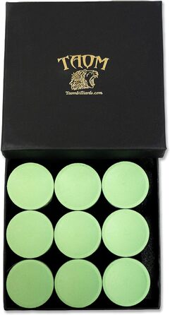 Крейда для більярду TAOM V10, кругла, світло-зелена (1 шт.)