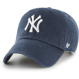 Кепка New Era MLB New York Yankees Clean Up, унісекс, регульована, темно-синя з білим логотипом