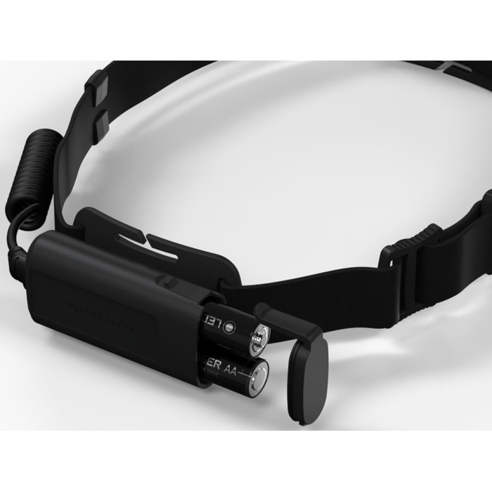 Ліхтар налобний Ledlenser H5 Core LED, 350 люмен, водонепроникний IP67, регульований, поворотний, з плавним регулюванням яскравості, 2xAA батарейки, дальність освітлення 160м, з батарейками