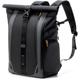 Рюкзак Inateck RollTop для ноутбука 22–26,8 л з водонепроникною блискавкою та відкриттям на 180°, для роботи, подорожей, навчання