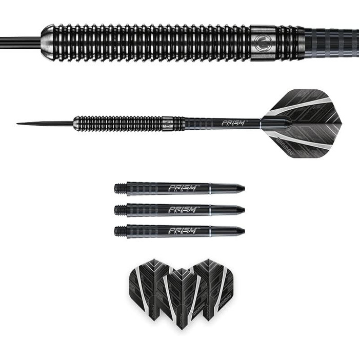 WINMAU Blackout професійні дартси зі сталі та вольфраму з оперенням і хвостовиками