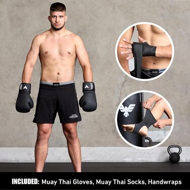 Боксерський мішок Elite Sports 1,8 м для муай-тай, важкий шкіряний мішок для тренувань з бойових мистецтв, комплект безпеки Donut, кріплення та ремені