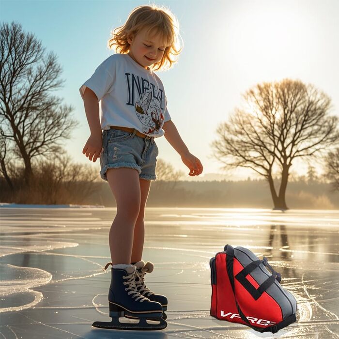 Сумка для ковзанів VPRO: для ковзанярства на льоду та роликів, з ремінцем та блискавкою, для дітей та дорослих