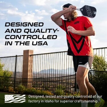 Падл для піклболу Selkirk Vanguard Power Air Premium | Вуглецеве волокно, 360 Proto Molding, Flexfoam Perimeter | Максимальна потужність та контроль (Pro) | Чорний, 2025 | Універсальний