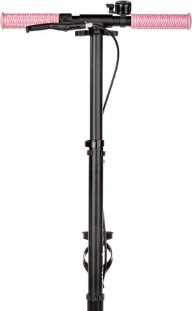 Дитячий та дорослий самокат RAVEN Illusion Pink з гальмом, регулюванням висоти, складний, з дзвіночком та тримачем для пляшки