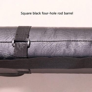 Чохол для більярдного кия: міцний, на 2 кия, 84 x 7.5 см, чорний