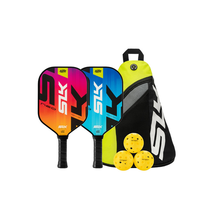 Набір пікбол-ракетки Selkirk Sport SLK 2 шт. | Зроблені в США | Виберіть Selkirk SLK Neo Graphite, SLK Neo Fiberglass або Selkirk Atlas | Червоний та синій | З скловолокна