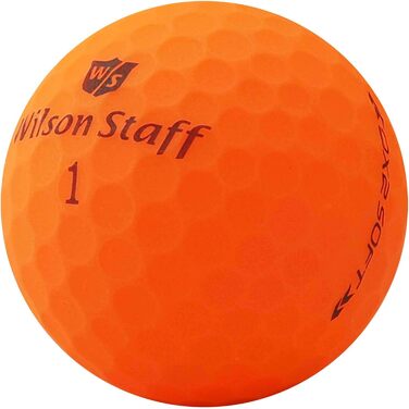 Wilson Staff Dx2 / Duo Soft Optix помаранчеві гольф-м'ячі Lakeballs преміум, матове покриття, б/в, у сітці