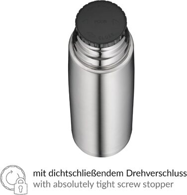 Термос alfi ISOTHERM PERFECT DV 1,0 л з нержавіючої сталі, з чашкою, герметичний, тримає тепло, не залишає відбитків, довговічний, для посудомийки, BPA-free, 1000 мл