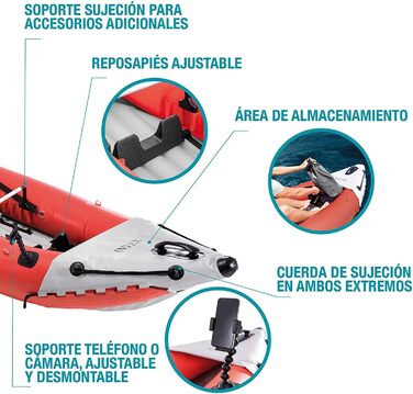 Надувний каяк Intex для 2 осіб
