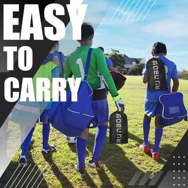 Дитячі ворота для футболу RUNBOW 1,8 x 1,2 м, портативні, з сумкою, чорні