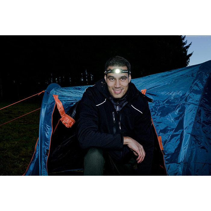 Ліхтар на лоб Brennenstuhl LuxPremium KL 251 AF з акумулятором, червоним світлом, USB-зарядкою (250 лм, IP44, CREE-LED, до 40 годин роботи, кабель в комплекті), чорний