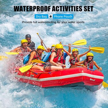 Водонепроникний мішок MATEPROX Dry Bag 5L/10L/20L з ролверхуванням - міцний та довговічний. Ідеально для плавання, катання на човні, рафтингу та кемпінгу. Кольори: блакитний 20L