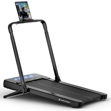 Бігова доріжка Sportstech WalkingPad з автоматичним нахилом: для дому, офісу, під стіл, складана, тиха, Bluetooth, пульт ДУ, до 130 кг