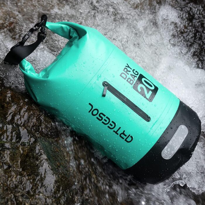 Водонепроникний мішок Blackace Arteesol Dry Bag 5L/10L/30L - міцний Packsack з регульованим ремінцем для водних видів спорту (Мінт, 20L)