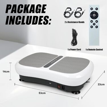 Віброплатформа Triclicks Ultra Slim для схуднення з Bluetooth, USB-плеєром, 2 стрічками, пультом та 180 рівнями