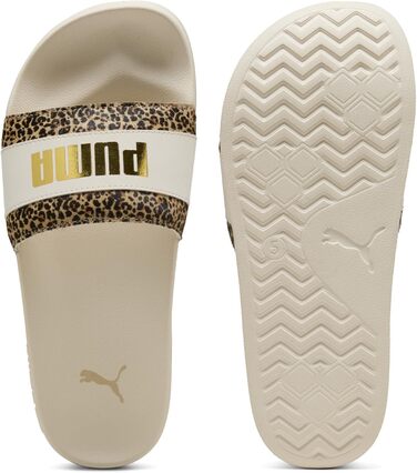 Жіночі шльопанці PUMA Leadcat 2.0 Animal Flair, розмір 35.5 EU, колір Alpine Snow Puma Gold