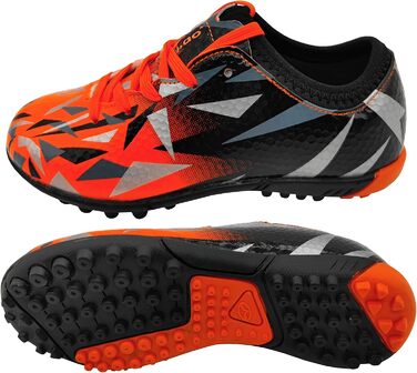 Дитячі футбольні бутси Kinder для газону, шнурівка, Outdoor, тренування, 30-40 (32 EU, помаранчевий)