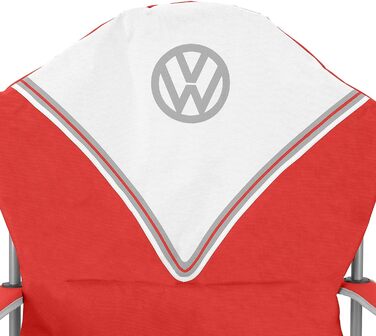 Складний туристичний стілець Board Masters VW Collection Deluxe з сумкою, дизайн Volkswagen T1 Bulli, червоний (105 см)