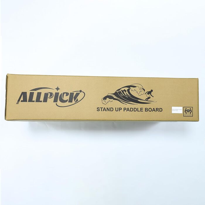 Надувна SUP-дошка ALLPICK Premium 180кг, комплект з камеротримачем, веслом, аксесуарами, для початківців і досвідчених, морський синій