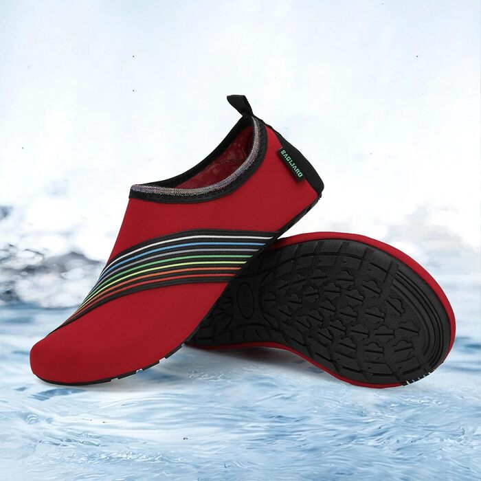 Шкарпетки для плавання SAGUARO Unisex, швидковисихаючі, для чоловіків та жінок, розмір 36-47 (36/37 EU), колір: полуниця