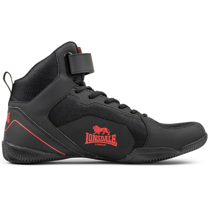 Боксерські боксерки Lonsdale Rufford біло-червоні (40 EU, чорний/червоний)