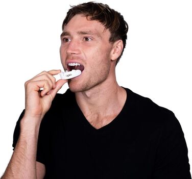 Захист зубів OPRO Bronze – для боксу, єдиноборств, MMA, дітей та дорослих – самоадаптуюча капу, хокей, кікбоксинг, регбі – гарантія стоматолога (Блакитний, дитячий (до 10 років))