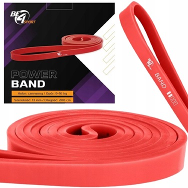 Набір з 4 фітнес-резинок Power Band + кріплення для підтягувань, опір 2-36 кг