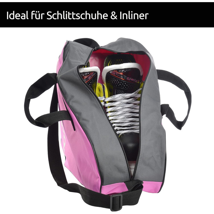Сумка для ковзанів Sherwood: для ковзанярів та хокеїстів, рожева