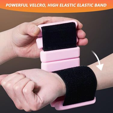 Набір манжет для ніг та зап'ясть з регулюванням ваги, 2 шт (0,45 кг) для фітнесу, йоги, пілатесу та кардіо