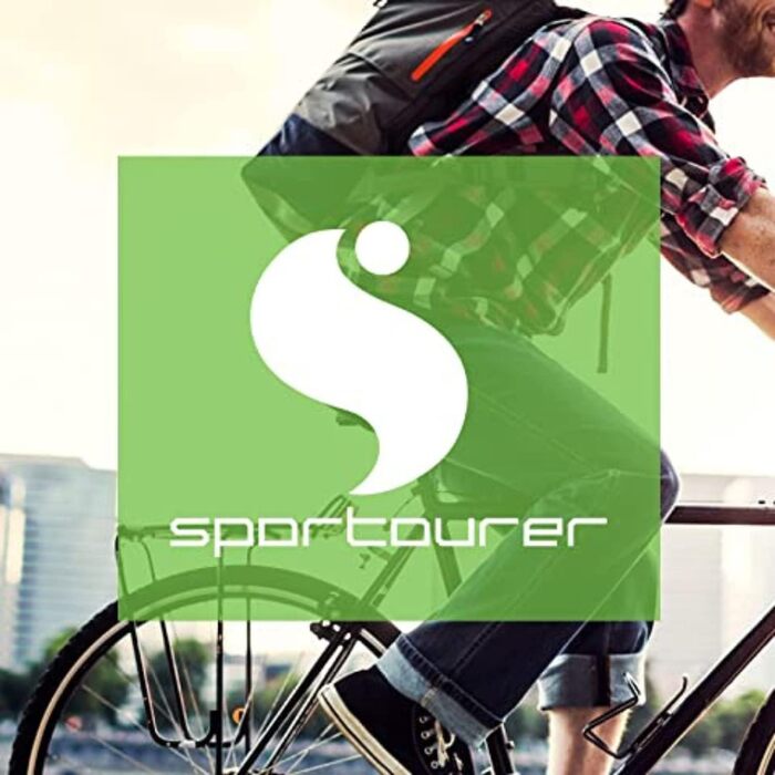 Велосипедне сідло Sportourer FLX Gel Super Flow Hi-Viz, чорне, універсальний розмір