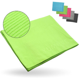Рушник для фітнесу YUMUVE 125x50 см - спортивний рушник з покриттям для обладнання - нековзний & швидковисихаючий - мікрофібра рифленої структури - ідеально для спортзалу, тренажерного залу, йоги, тренувань - 5 кольорів (зелений)