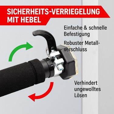 Кімнатна турнік Klimmzugstange для дверного прорізу, регульований 63–100 см, монтаж без свердління, нековзкі ручки, витримує до 100 кг