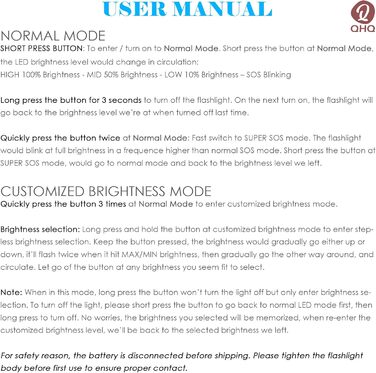 Ліхтар налобний QHQ Tauch з регулюванням яскравості, 2000 люмен, алюмінієвий корпус, IPX8, водонепроникний до 100 м, з акумулятором та зарядним пристроєм