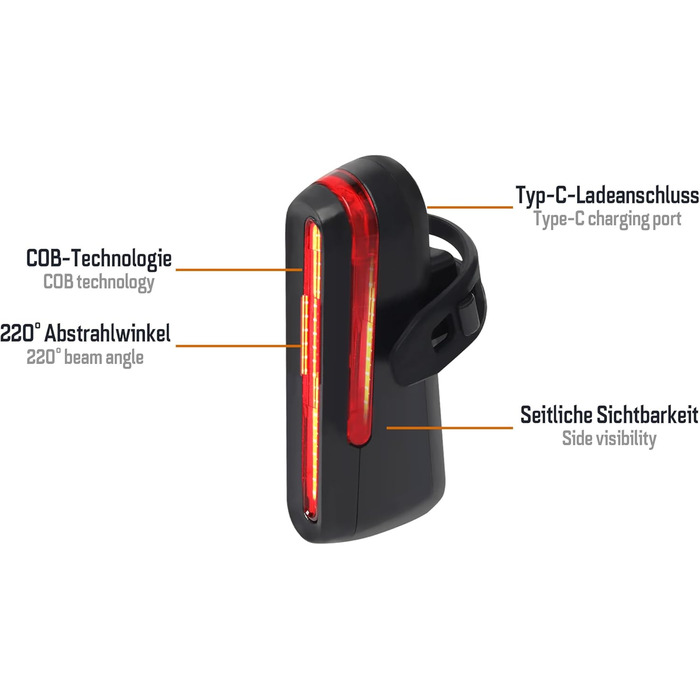 Велофара ADDVIEW Starlight – комплект фар із сертифікацією StVZO, 70 Lux LED, USB-C, акумулятор, IP65, 170м, авто-режим, датчик руху, велоосвітлення