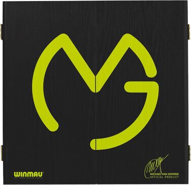 Дартс-набір WINMAU Michael Van Gerwen MvG: мішень, шафа, окантовка, дротики та аксесуари