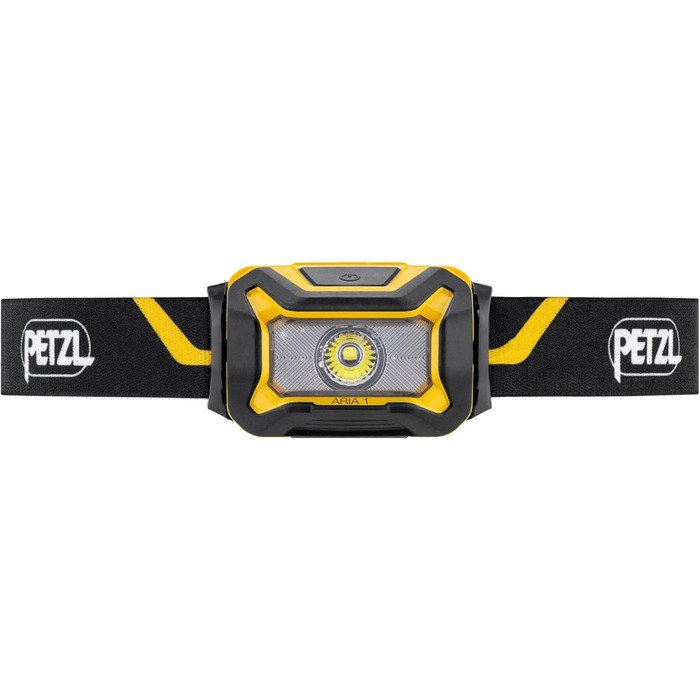 PETZL ARIA 1: Компактна водонепроникна налобний ліхтар 350 люмен, жовто-чорний