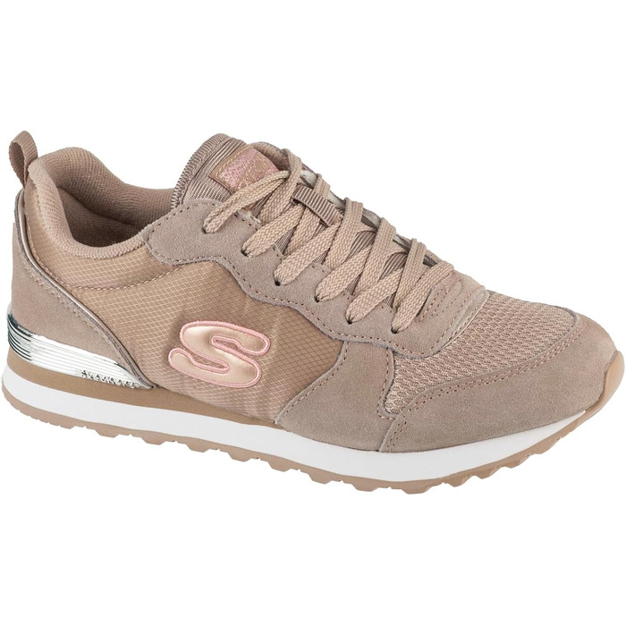 Кросівки Skechers OG 85-Goldn Gurl Natural Suede Mesh Nylon Coral Trim, розмір 42 EU