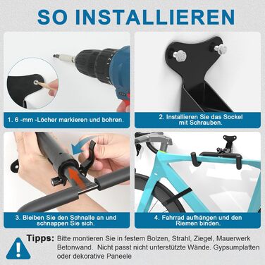 Кріплення для велосипеда на стіну, регульоване, 30 кг, для MTB та шосейних велосипедів