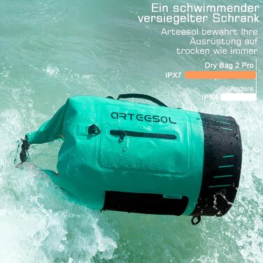 Водонепроникний рюкзак Blackace Arteesol Dry Bag 20L/30L/40L/45L для каякінгу, кемпінгу, трекінгу та водних видів спорту (М'ята, 30L)