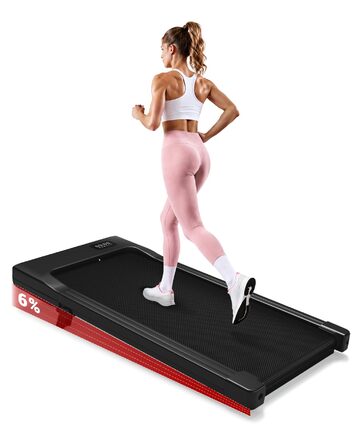 Бігова доріжка Superun Walking Pad з ухилом 6%, для дому, з додатком, до 136 кг, чорна. Швидкість до 12 км/год