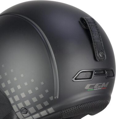 Лижний шолом CGM EBI для дорослих, унісекс, чорний-сірий, матовий, XXL (61 см)