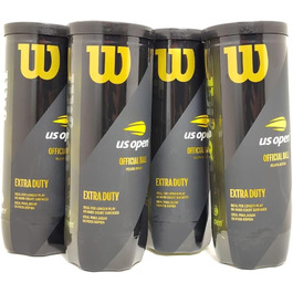 Тенісні м'ячі Wilson US Open X Duty, жовті, 4×3 шт.