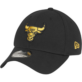 Кепка New Era 39Thirty Stretch Chicago Bulls чорний/золотий S-M